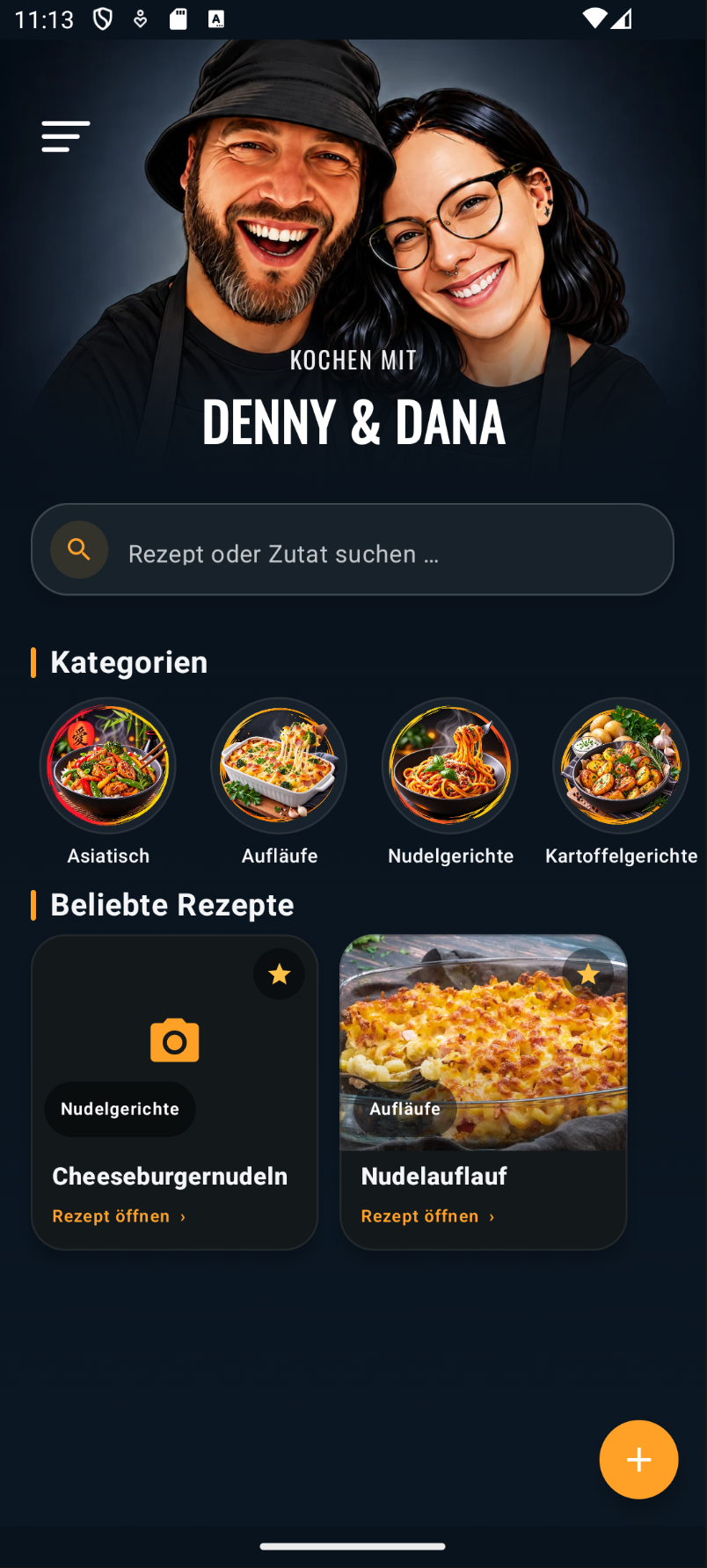 DD-Kochen Homescreen