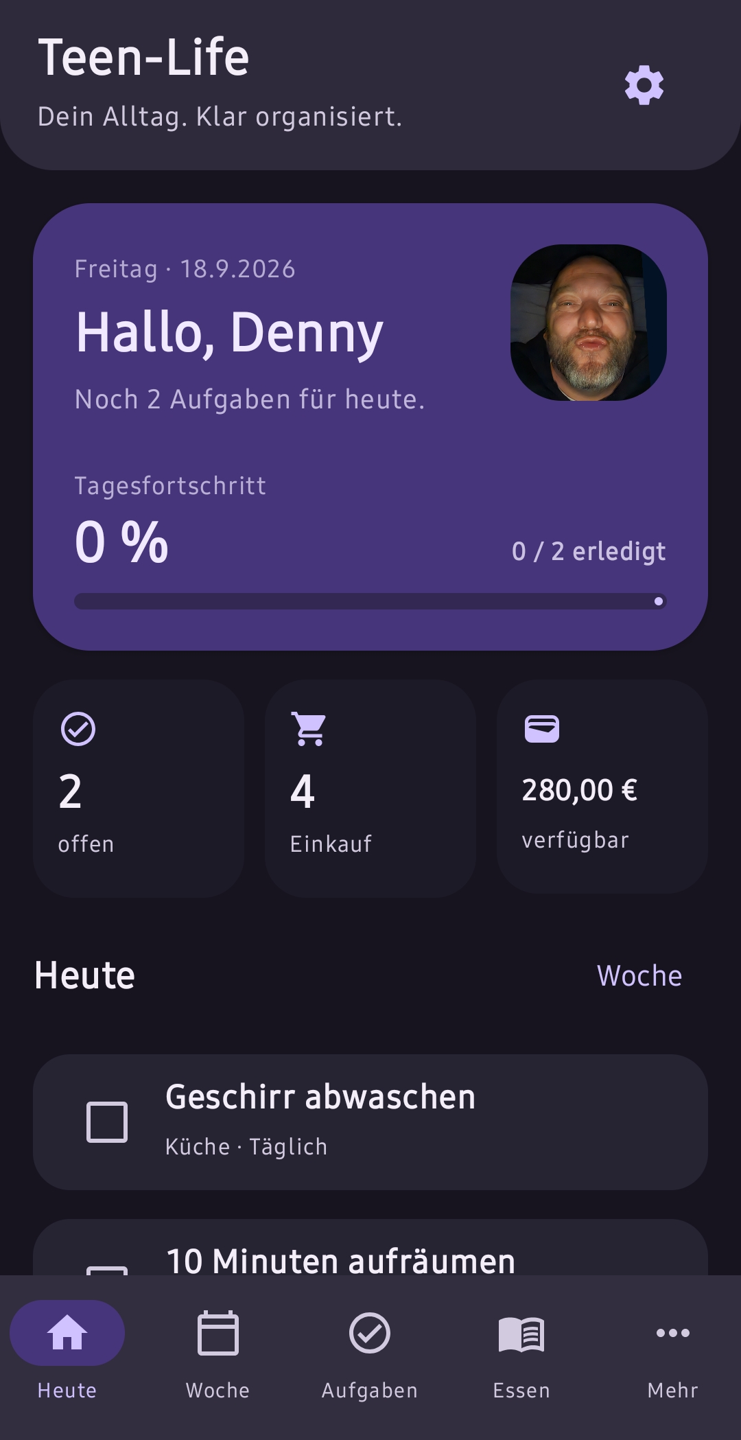 Teen-Life App Vorschau